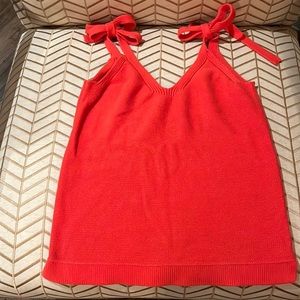 JCrew tie shoulder sweater